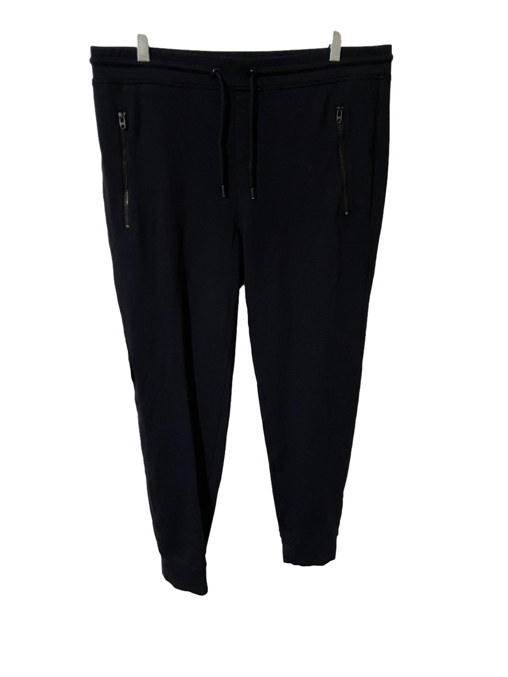 Patrick Assaraf x Masai Ujiri Navy/Black  Zip-Pocket Jogger Sweatpants Size Larg